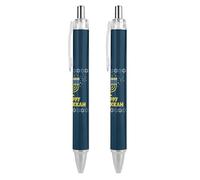 BHHJKK Happy Chanukah Holiday - Penne a sfera a punta fine (0,5 mm), retrattile, per scrittura liscia, inchiostro nero, 2 pezzi