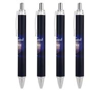BHHJKK Happy Chanukah Holiday - Penne a sfera a punta fine (0,5 mm), retrattile, per scrittura liscia, inchiostro nero, 2 pezzi