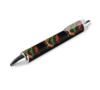 BHHJKK Happy Kwanzaa, penna a sfera retrattile con inchiostro nero, idea regalo per studenti, cancelleria per ufficio
