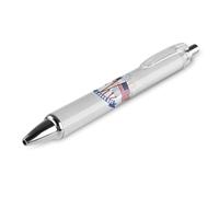 BHHJKK Happy Labor Day - Penne a sfera a punta fine (0,5 mm), retrattile, per scrittura liscia, inchiostro nero, 4 pezzi