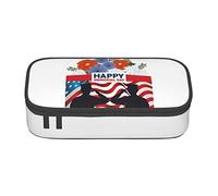 BHHJKK Happy Memorial Day 2023 Remember & Honor Astuccio per matite di grande capacità Astuccio carino cancelleria per donne uomini adulti, Come nella foto, Taglia unica, Astucci per matite