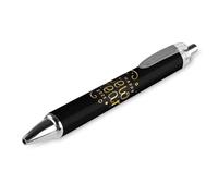 BHHJKK Happy New Year 2025 Penna a sfera retrattile portatile con inchiostro nero, penne da lavoro per cancelleria da ufficio, regali, 4 pezzi