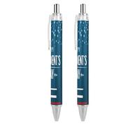 BHHJKK Happy President's Day - Penna a sfera a punta fine (0,5 mm), retrattile, liscia, inchiostro gel, 1 pezzo
