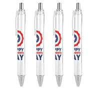 BHHJKK Happy President's Day - Penna a sfera a punta fine (0,5 mm), retrattile, liscia, inchiostro gel, 1 pezzo