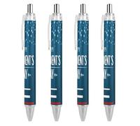 BHHJKK Happy President's Day - Penna a sfera a punta fine (0,5 mm), retrattile, liscia, inchiostro gel, 1 pezzo