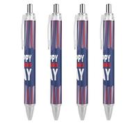 BHHJKK Happy President's Day - Penne a sfera a punta fine (0,5 mm), penne a sfera retrattili lisce con inchiostro nero, 2 pezzi