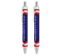 BHHJKK Happy President's Day - Penne a sfera a punta fine (0,5 mm), penne a sfera retrattili lisce con inchiostro nero, 2 pezzi