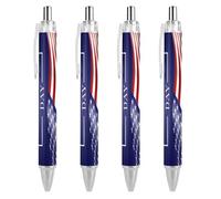 BHHJKK Happy President's Day - Penne a sfera a punta fine (0,5 mm), retrattili, con inchiostro gel, inchiostro nero, 4 pezzi