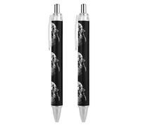 BHHJKK Howling at The Moon Wolves Wolf - Penna a sfera retrattile da 0,5 mm, scrittura liscia e impugnatura morbida, per scrivania da ufficio, 4 pezzi
