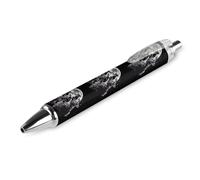 BHHJKK Howling at The Moon Wolves Wolf - Penna a sfera retrattile da 0,5 mm, scrittura liscia e impugnatura morbida, per scrivania da ufficio, 4 pezzi