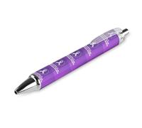 BHHJKK I Wear Purple For Pancreatic Cancer Awareness Penna a sfera retrattile Scrivere Penna a sfera Inchiostro nero Penne a sfera Regali per studenti Forniture di cancelleria per ufficio
