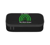 BHHJKK In May We Wear Green Mental Health Awareness Month Pencil Case Large Capacity Pencil Box Pouch Cute Stationary for Women Men Adult, Come nella foto, Taglia unica, Astucci per matite