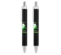 BHHJKK In May We Wear Green MentalAwareness Month - Penne a sfera a punta fine (0,5 mm), retrattili, con inchiostro gel, inchiostro nero, 4 pezzi
