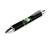 BHHJKK In May We Wear Green MentalAwareness Month - Penne a sfera a punta fine (0,5 mm), retrattili, con inchiostro gel, inchiostro nero, 4 pezzi