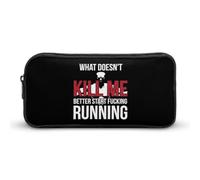 BHHJKK Kill Me Better Start Running Astuccio portamatite divertente astuccio ad alta capacità organizer portatile per penne, Come nella foto, Taglia unica, Astucci per matite