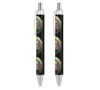 BHHJKK Mama Wolf Wolf Love - Penna a sfera retrattile, portatile, con inchiostro blu, per casa e ufficio, 2 pezzi
