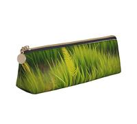 BHHJKK Meadow - Astuccio in pelle per matite, piccolo e comodo da trasportare, da donna, alla moda, triangolare, multifunzione, con cerniera, da scrivania, da viaggio, Come nella foto, Taglia unica,