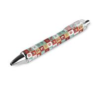 BHHJKK Merry Christmas - Penna a sfera a punta fine (0,5 mm), retrattile, liscia, inchiostro gel, 1 pezzo