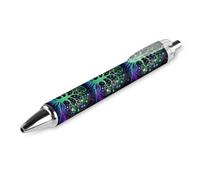 BHHJKK Neon Life of Tree - Penna a sfera retrattile, punta fine da 0,5 mm, 4 pezzi, per ufficio