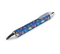 BHHJKK Origami Paper Crane Pattern Penna a sfera a punta fine (0,5 mm) Penna retrattile liscia scrittura penne gel inchiostro nero 1 pz