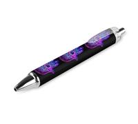 BHHJKK Penna a sfera retrattile a forma di mano di Fatima, colore viola, punta fine da 0,5 mm, 4 pezzi, per ufficio