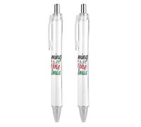 BHHJKK Penne a sfera a punta fine (0,5 mm), retrattile, liscia, inchiostro nero, inchiostro gel, motivo: Gesù è la ragione per il Natale, 4 pezzi