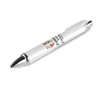 BHHJKK Penne a sfera con punta fine (0,5 mm), retrattile, con inchiostro nero, inchiostro gel nero, con scritta "Welcome Back To School"
