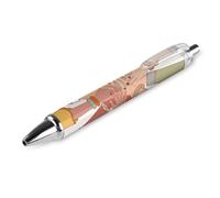 BHHJKK Penne a sfera nere, penna a sfera a inchiostro gel, scrittura liscia, retrattile, punta fine da 0,5 mm, per scuola, ufficio, persone di culture diverse, 2 pezzi