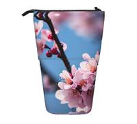 BHHJKK Plum Blossom - Astuccio telescopico per matite e matite, organizer per cancelleria, con cerniera, Nero , Taglia unica, Astucci per matite