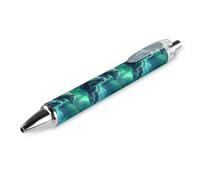 BHHJKK Polar Bear Family Northern Lights - Penna a sfera retrattile, con fusto rotondo, punta fine, 0,5 mm, 4 pezzi