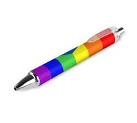 BHHJKK PR State LGBT - Penna a sfera retrattile a forma di bandiera arcobaleno, punta fine da 0,5 mm, 4 pezzi, per ufficio