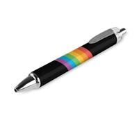 BHHJKK Pride Month LGBTQ - Penne a sfera con punta fine (0,5 mm), retrattile, inchiostro nero, inchiostro gel, 2 pezzi