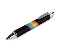 BHHJKK Pride Month LGBTQ Rainbow Gay Pride Penna a sfera retrattile penna a sfera inchiostro nero penne a sfera regalo per studenti forniture di cancelleria per ufficio, 4 pezzi