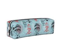 BHHJKK Simpatico astuccio con stampa mongolfiera con cerniera in pelle per penne e matite, organizer per cosmetici e trucchi, Come nella foto, Taglia unica, Astucci per matite