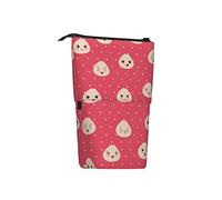 BHHJKK Simpatico astuccio telescopico con motivo riso e sushi, astuccio telescopico per matite, cosmetici, cancelleria da scrivania, organizer per forniture per ufficio, Come nella foto, Taglia unica,