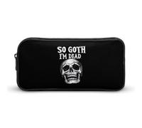 BHHJKK So Goth I'm Dead, astuccio divertente per matite ad alta capacità, organizer portatile per penne, Come nella foto, Taglia unica, Astucci per matite