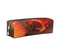 BHHJKK Sunflowers Over The Mountains, astuccio in pelle PU carino piccolo astuccio per matite con cerniera, Sunset Shell Beach, Taglia unica, Astucci per matite