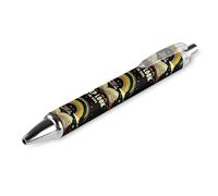 BHHJKK Take A Deep Look It's The Book, penna a sfera retrattile, fusto rotondo, punta fine, 0,5 mm, 4 pezzi
