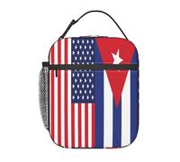 BHHJKK Trinidad e Tobago It's in My Insulated Lunch Box Borsa portatile riutilizzabile Cooler Tote Bag Contenitore per pasti con tasca laterale fibbia maniglia per lavoro ufficio picnic viaggi
