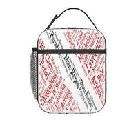 BHHJKK Trinidad e Tobago It's in My Insulated Lunch Box Borsa portatile riutilizzabile Cooler Tote Bag Contenitore per pasti con tasca laterale fibbia maniglia per lavoro ufficio picnic viaggi