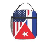 BHHJKK Trinidad e Tobago It's in My Insulated Lunch Box Borsa portatile riutilizzabile Cooler Tote Bag Contenitore per pasti con tasca laterale fibbia maniglia per lavoro ufficio picnic viaggi