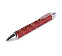 BHHJKK Year Of The Snake 2025 Happy Chinese New Year 2025 Penna a sfera retrattile portatile inchiostro nero penna a sfera penne da lavoro per cancelleria per ufficio regali, 4 pezzi