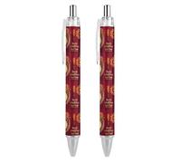 BHHJKK Year Of The Snake 2025 Happy Chinese New Year 2025 Penna a sfera retrattile portatile inchiostro nero penna a sfera penne da lavoro per cancelleria per ufficio regali, 4 pezzi