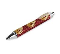 BHHJKK Year Of The Snake 2025 Happy Chinese New Year 2025 Penna a sfera retrattile portatile inchiostro nero penna a sfera penne da lavoro per cancelleria per ufficio regali, 4 pezzi