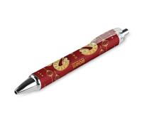 BHHJKK Year Of The Snake 2025 Happy Chinese New Year 2025 Penna a sfera retrattile portatile inchiostro nero penna a sfera penne da lavoro per cancelleria per ufficio regali, 4 pezzi