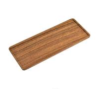 Bhina 1 pezzi Vassoio Decorativo in Legno di Acacia Vassoio da Portata Rettangolare Vassoio in Legno Naturale Piatti Decorativi in Legno Naturale per Alimenti, Frutta, Caffè, Dessert, 30x12x1,1 cm