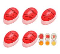 Bhina 5 Pezzi Timer per Cottura Uova, Cucinare Soft, Medium o Hard Egg Timer, Indicatore per Cottura Uova,