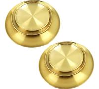 Bhina 6 Pezzi Oro Piatti Rotondi in Acciaio Inox Piatti da Campeggio in Metallo Piatti in Acciaio Inox Set Piatto da Portata in Piastra per Campeggio All'Aperto, Escursionismo, Picnic (23/26/30cm)