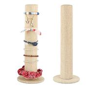 Bhina Torre Espositore per Gioielli e Bracciali - 2 Pezzi Supporto Verticale per Fasce per Capelli