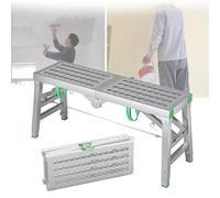 BHLFGKY Piattaforma per ponteggi Pieghevole Portatile Regolabile - capacità di 880 libbre Ideale per lavori al soffitto Banco da Lavoro e Sgabello robusti Design Versatile e salvaspazio